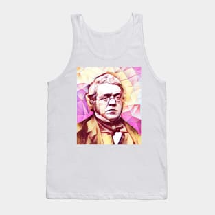 William Makepeace Thackeray Pink Portrait | William Makepeace Thackeray Artwork 13 Tank Top